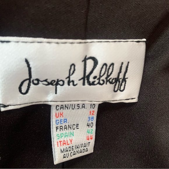 Joseph Ribkoff Wrap Jacket Women Tie Front Chocolate Brown Metallic Faux Suede - Picture 8 of 11